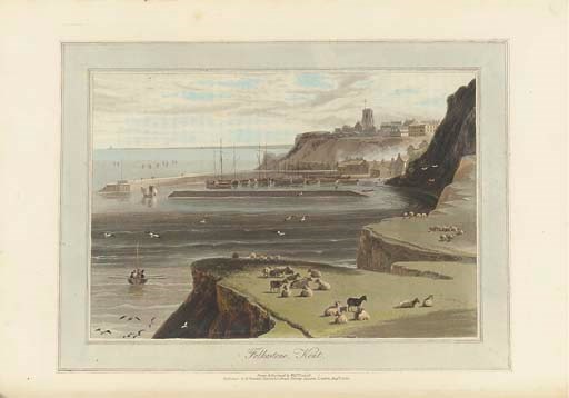 DANIELL, William (1769-1837, illustrator) and Richard AYTON (1786-1823). A Voyage Round Great Britain, undertaken in the summer of the year 1813, and commencing from the Land's-End, Cornwall. London: T. Davison for Longman [and partners] and William Daniell, 1814-1825.