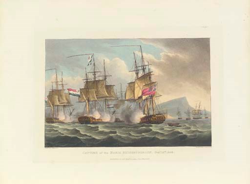 JENKINS, James, publisher. The Naval Achievements of Great Britain from the Year 1793 to 1817. London: L. Harrison for J. Jenkins, 1817. [plates watermarked J. Whatman 1811; text watermarked 1811-1816].