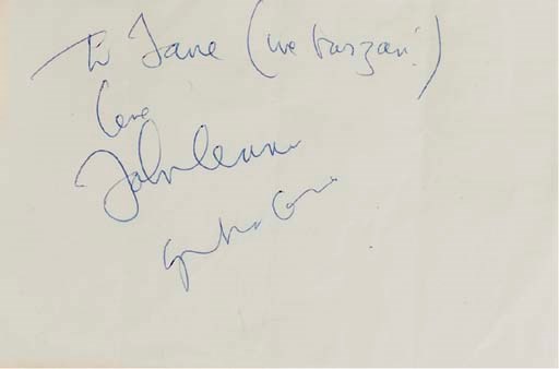 JOHN LENNON AND YOKO ONO SIGNATURES