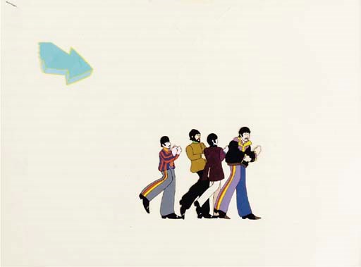 ANIMATION CELLULOIDS FROM "YELLOW SUBMARINE"