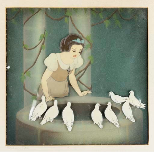 ANIMATION CELLULOID FROM "SNOW WHITE AND THE SEVEN DWARFS"