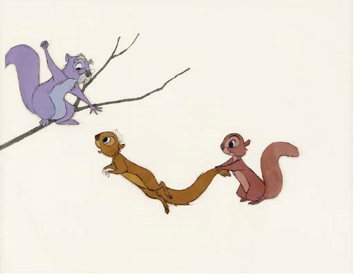 ANIMATION CELLULOID FROM "THE SWORD AND THE STONE"