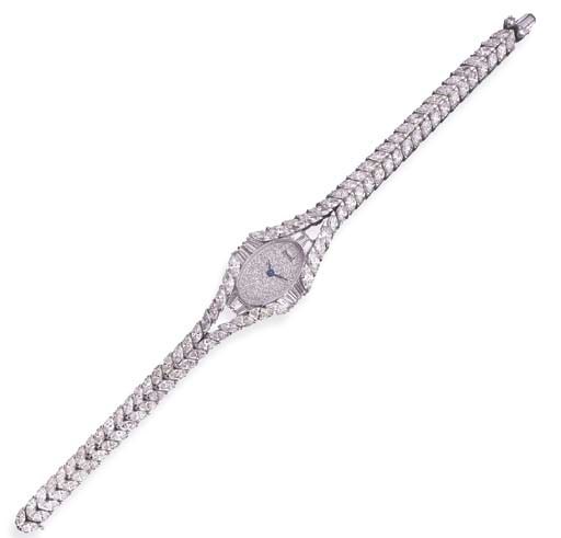 A LADY'S DIAMOND WRISTWATCH, BY PIAGET