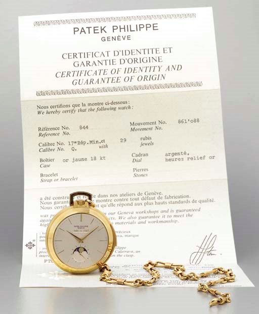 Patek Philippe. A fine and rare 18K gold openface minute repeating perpetual calendar keyless lever watch