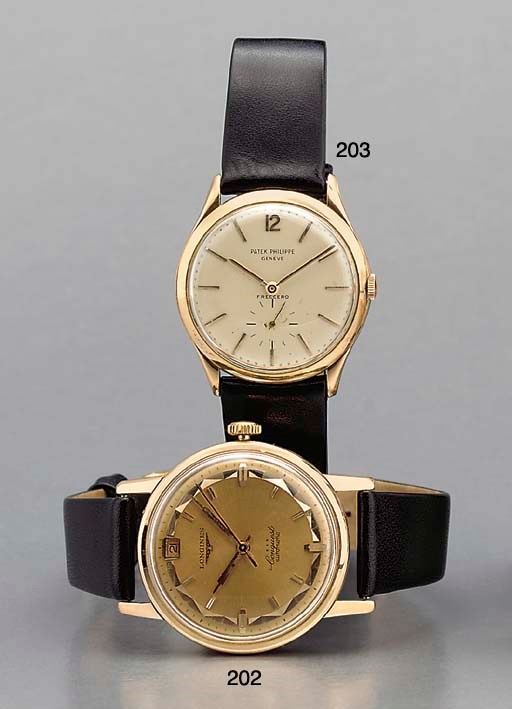 Longines. An 18K pink gold self-winding water-resistant wristwatch with sweep center seconds and date