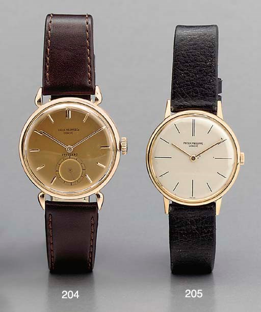 Patek Philippe. A fine 18K pink gold wristwatch