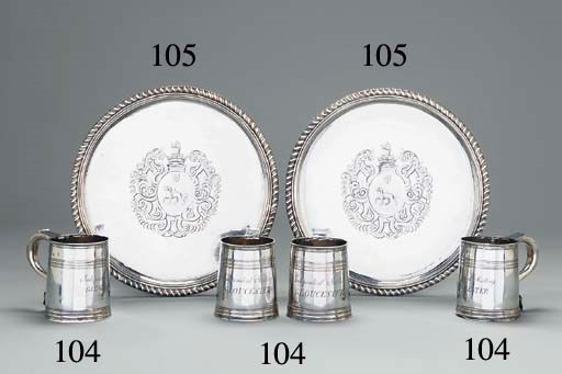 Two Queen Anne silver tazze