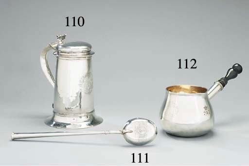 A William III silver brandy-saucepan