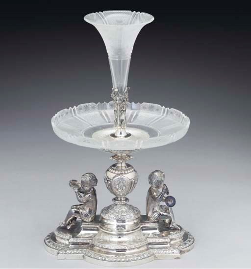 A Victorian Silver Table Centrepiece