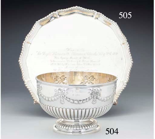 An Edwardian Silver Rose Bowl