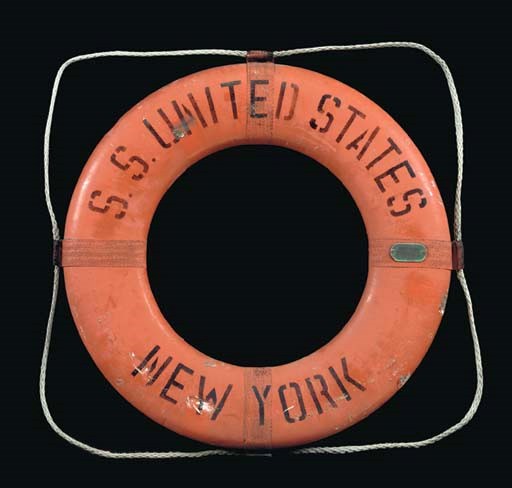 A life ring for the S.S. United States