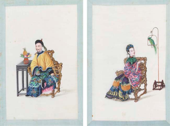 A ricepaper album, 19th century