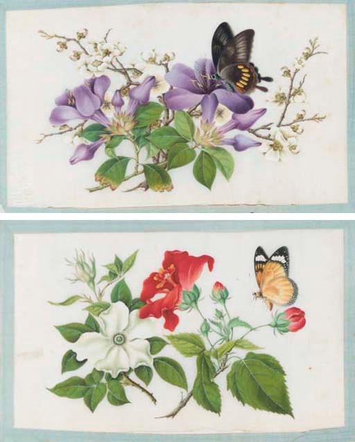 A ricepaper album, 19th century