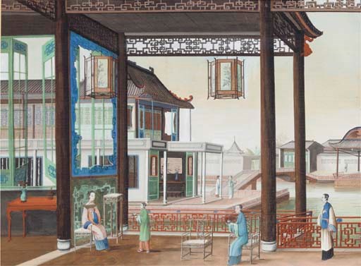 A painting in gouache on paper, early 19th century