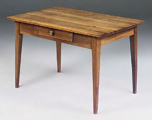 A French Provincial walnut farmhouse table
