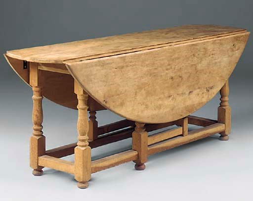 An oak wake table