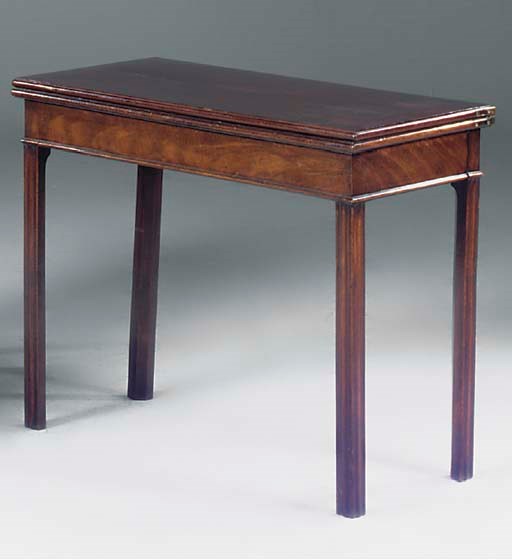 A George III mahogany card table