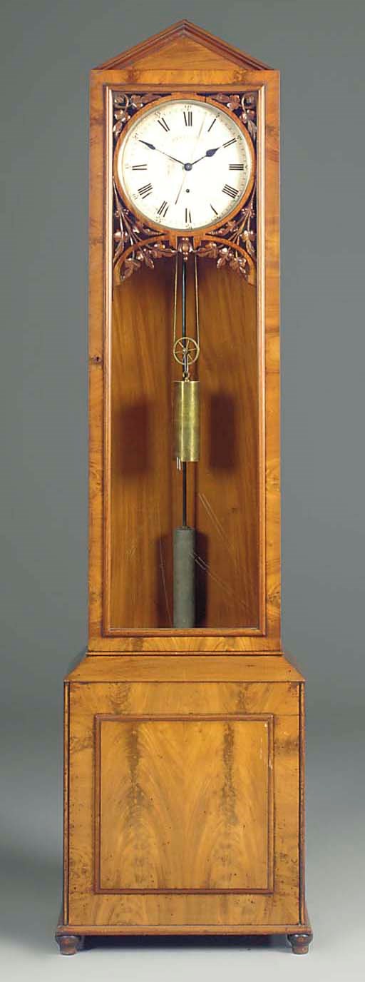 A Victorian mahogany longcase regulator, late 19th century