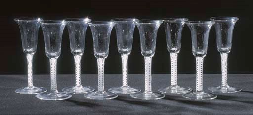 NINE LOW COUNTRIES OPAQUE-TWIST WINE-GLASSES