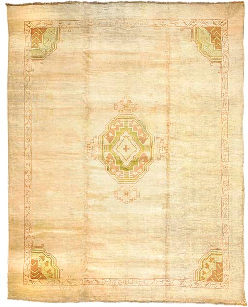 An antique Ushak carpet