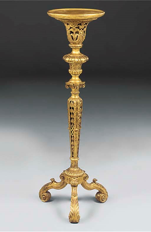 A GILTWOOD TORCHERE