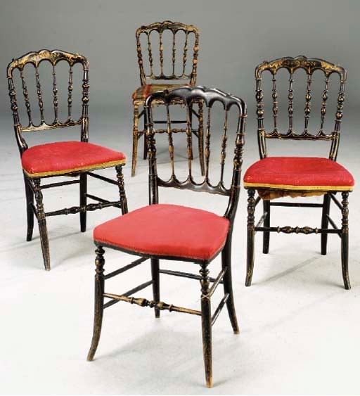 QUATRE CHAISES NAPOLEON III