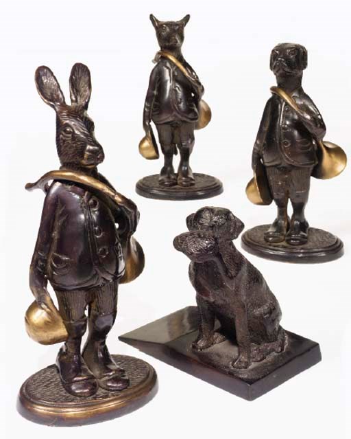 QUATRE FIGURES ANIMALIERES