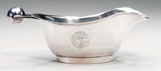 A gravy boat for the First class service on board the S.S. Normandie