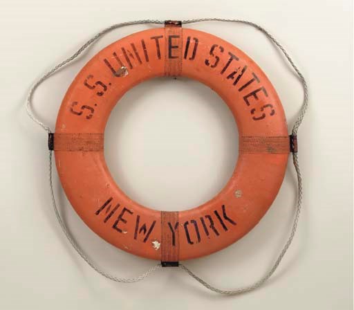 A life ring for the S.S. United States