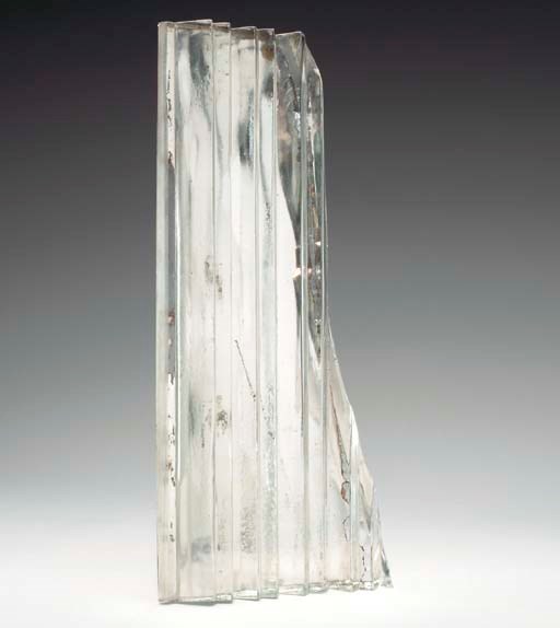 A piece of glass from the torchiers on board the S.S. Normandie