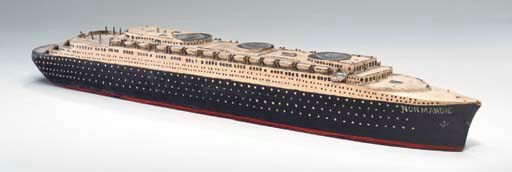 A Hull model of the S.S. Normandie
