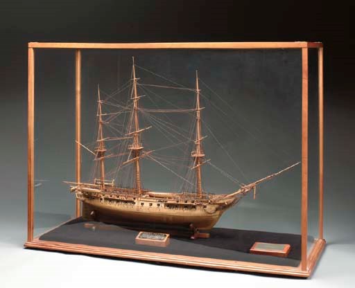 A very fine scale model of the U.S.F. Constitution