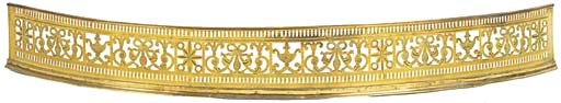 AN ENGLISH BRASS FENDER