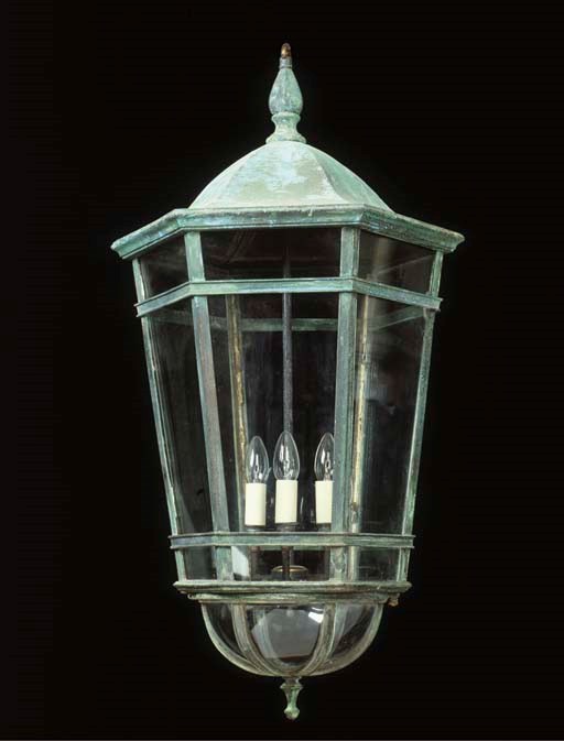 A copper lantern