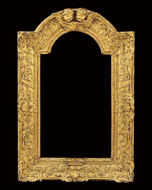 A Louis XIV carved and gilded wood picture frame
