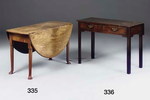 A mahogany side table