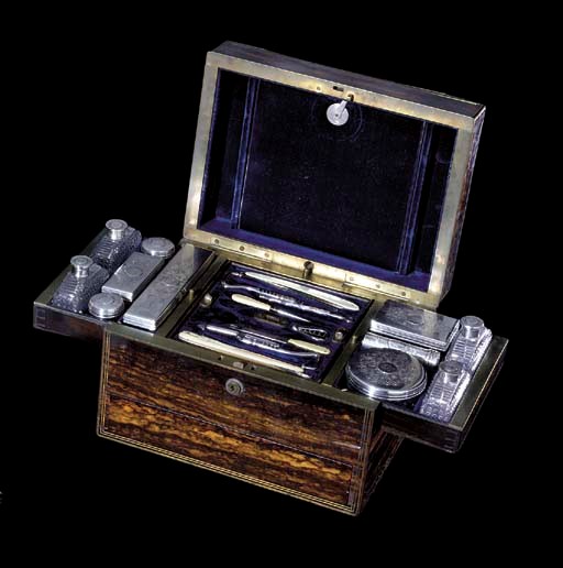 A VICTORIAN SILVER NECESSAIRE DE VOYAGE**