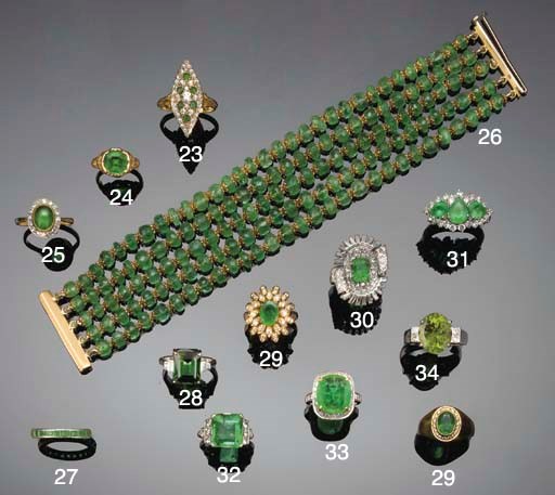 A 19th century gold, emerald single stone ring