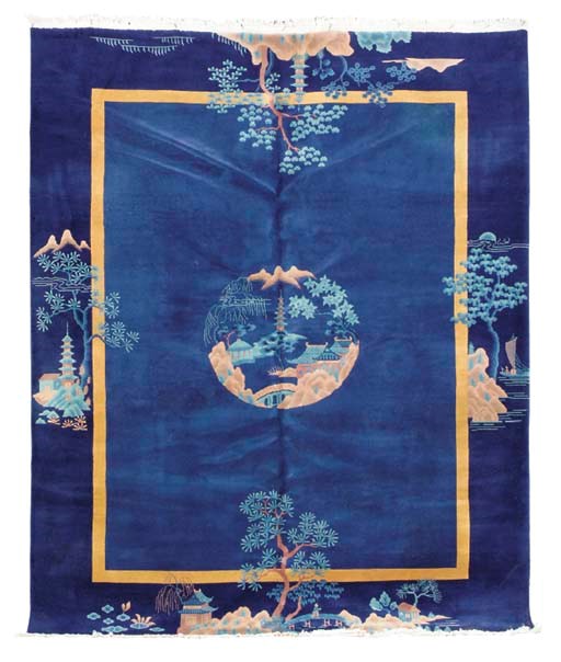 A NICHOLS ART DECO CARPET,