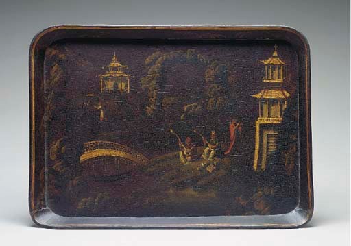 REGENCY PAPIER MACHE TRAY,