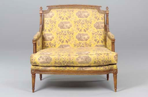 A LOUIS XVI BEECHWOOD MARQUISE,