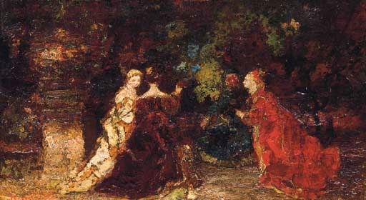ADOLPHE JOSEPH THOMAS MONTICELLI (1824 - 1886)