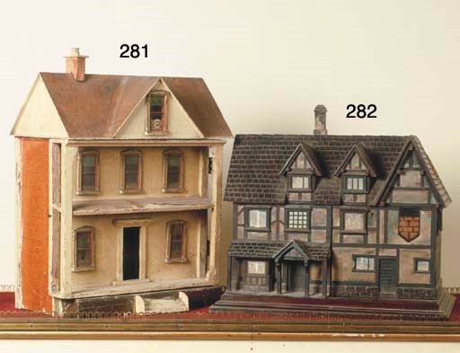 A G & J LINES WOODEN DOLLS' HOUSE