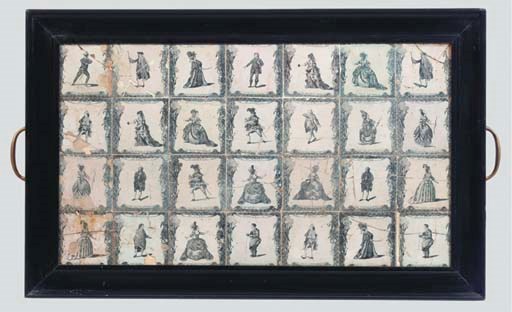 TWENTY-EIGHT LIVERPOOL DELFT TILES