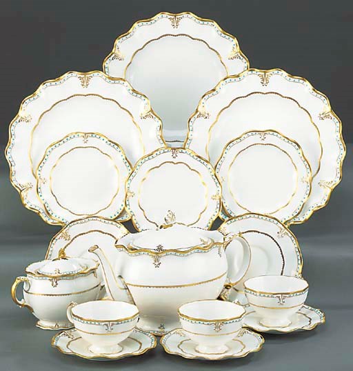 A ROYAL CROWN DERBY TEA-SERVICE
