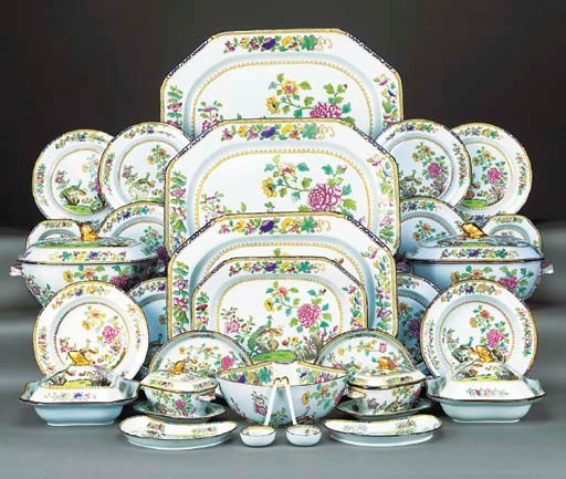 A COPELAND'S 'NEW STONE' EXTENSIVE DINNER-SERVICE