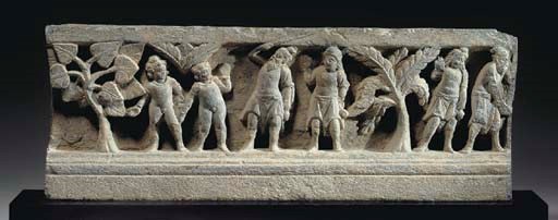 A Gray Schist Relief Panel