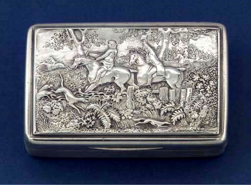 A William IV gilt-lined snuff box