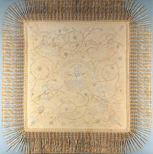 Worked by Helen Mary Gaskell (1853-1940) to a sixteenth-century design translated by Burne Jones