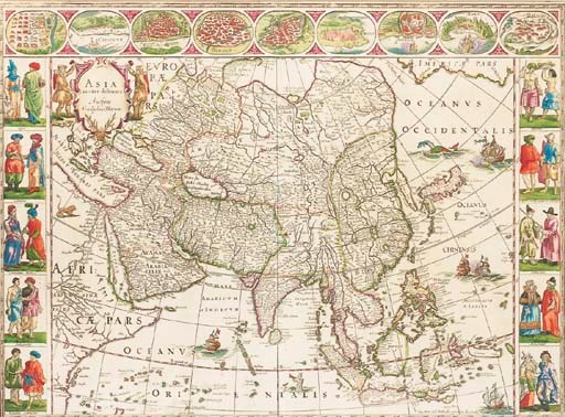 BLAEU, Guillaume. Asia noviter delineata. Amsterdam: Blaeu, s.d.